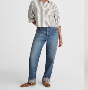 Madewell Straight-Leg Jeans in Medium Blue Wash